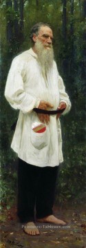 leo tolstoy pieds nus 1901 Ilya Repin Peinture à l'huile